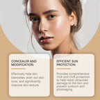 Eelhope Gold Snail Protective Bb Cream, Moisturizing Concealer Skin Tone Natural Color Waterproof, Sweat Resistant And Makeup Free