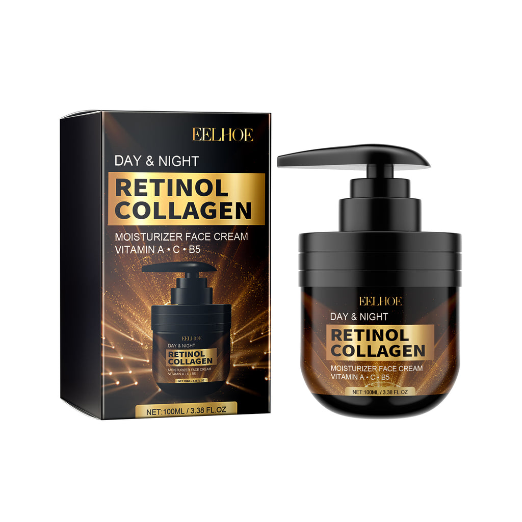 Day Night Retinol Collagen Moisturizer Face Cream, Firming Face Loose Skin Delicate Pores Moisturizing Anti-Wrinkle Cream