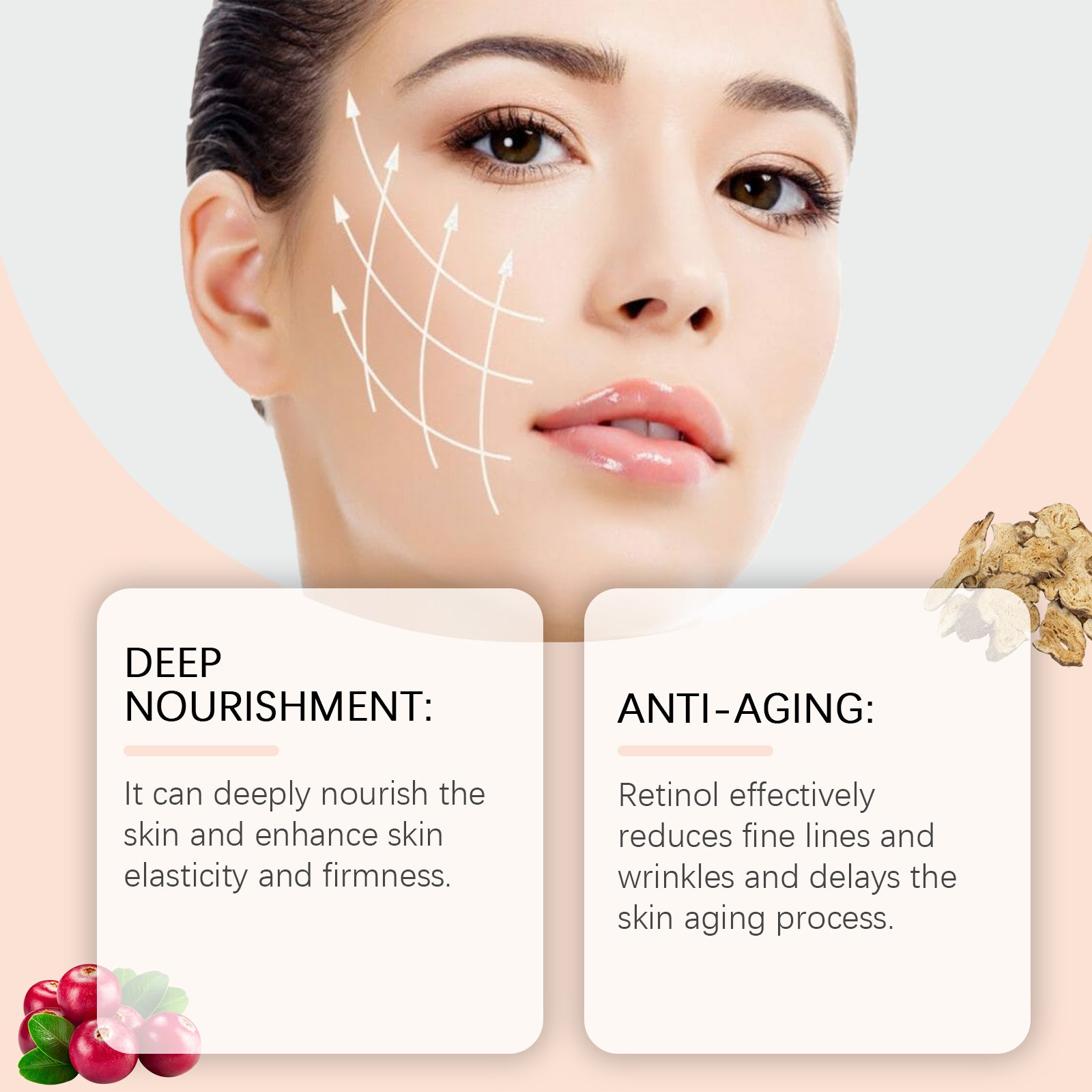 Retinol Moisturizing Anti-Wrinkle Cream Moisturizes, Brightens And Hydrates With Retinol Arbutin