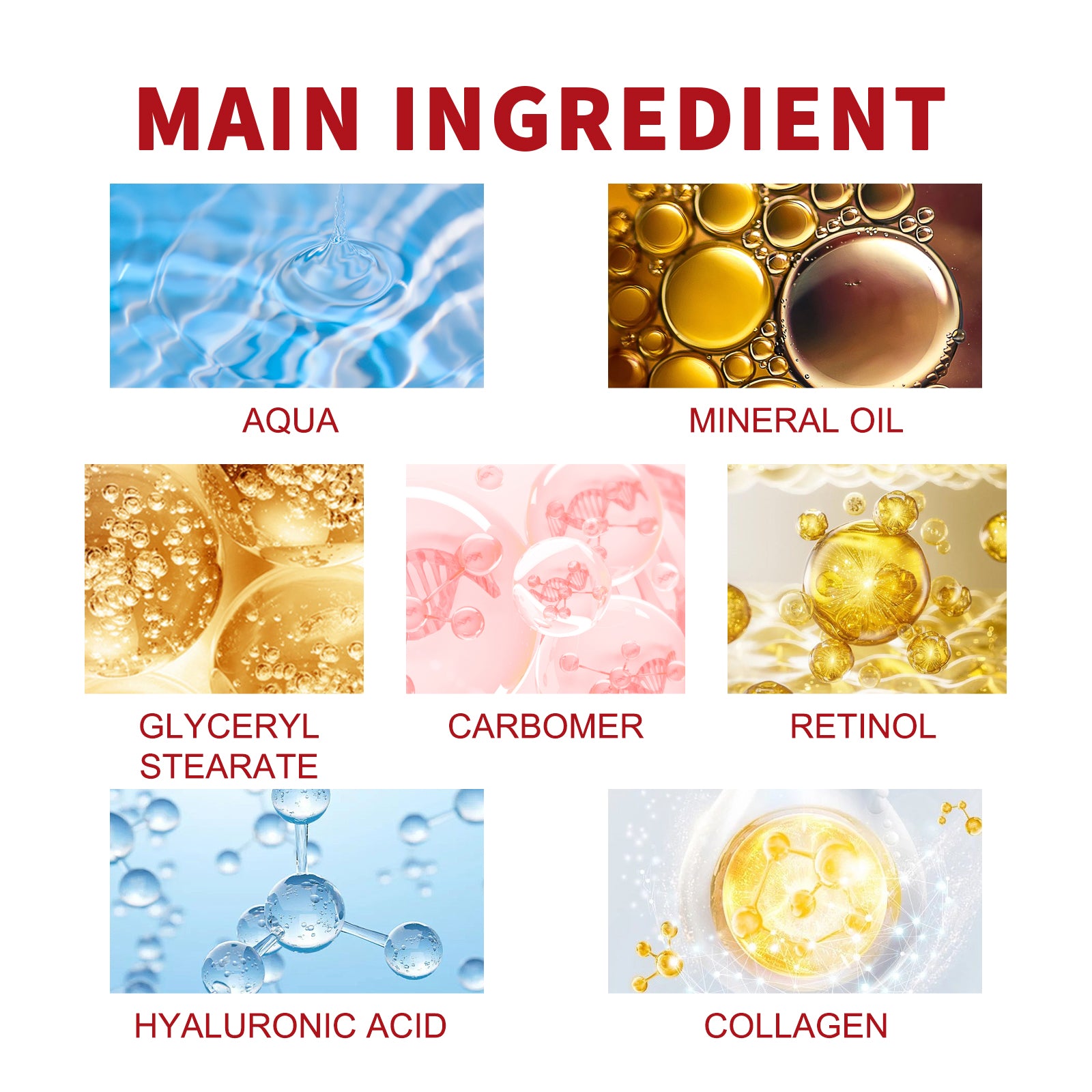 OUHOE Retinol Moisturizing Cream To Reduce Fine Lines, Dark Circles, Moisturize, Tighten Pores And Prevent Aging