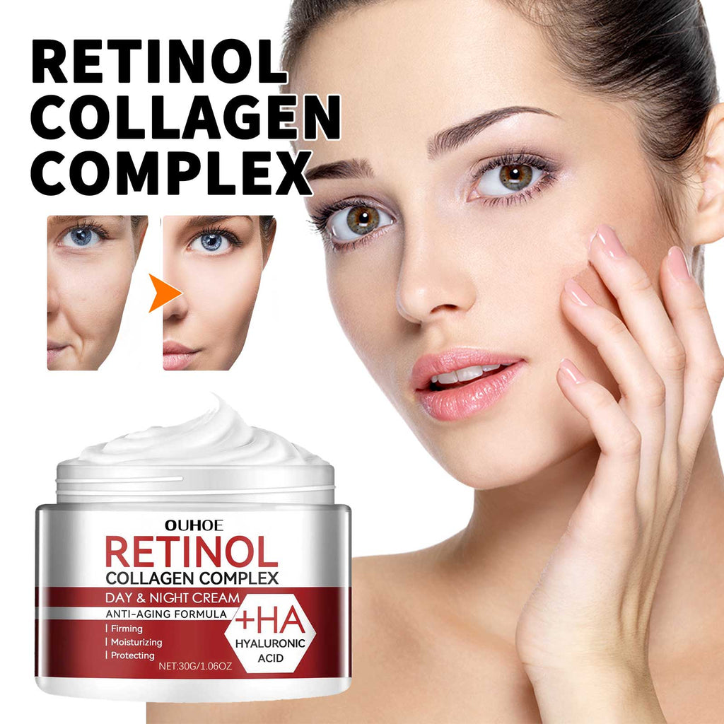 OUHOE Retinol Moisturizing Cream To Reduce Fine Lines, Dark Circles, Moisturize, Tighten Pores And Prevent Aging