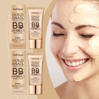 Eelhope Gold Snail Protective Bb Cream, Moisturizing Concealer Skin Tone Natural Color Waterproof, Sweat Resistant And Makeup Free