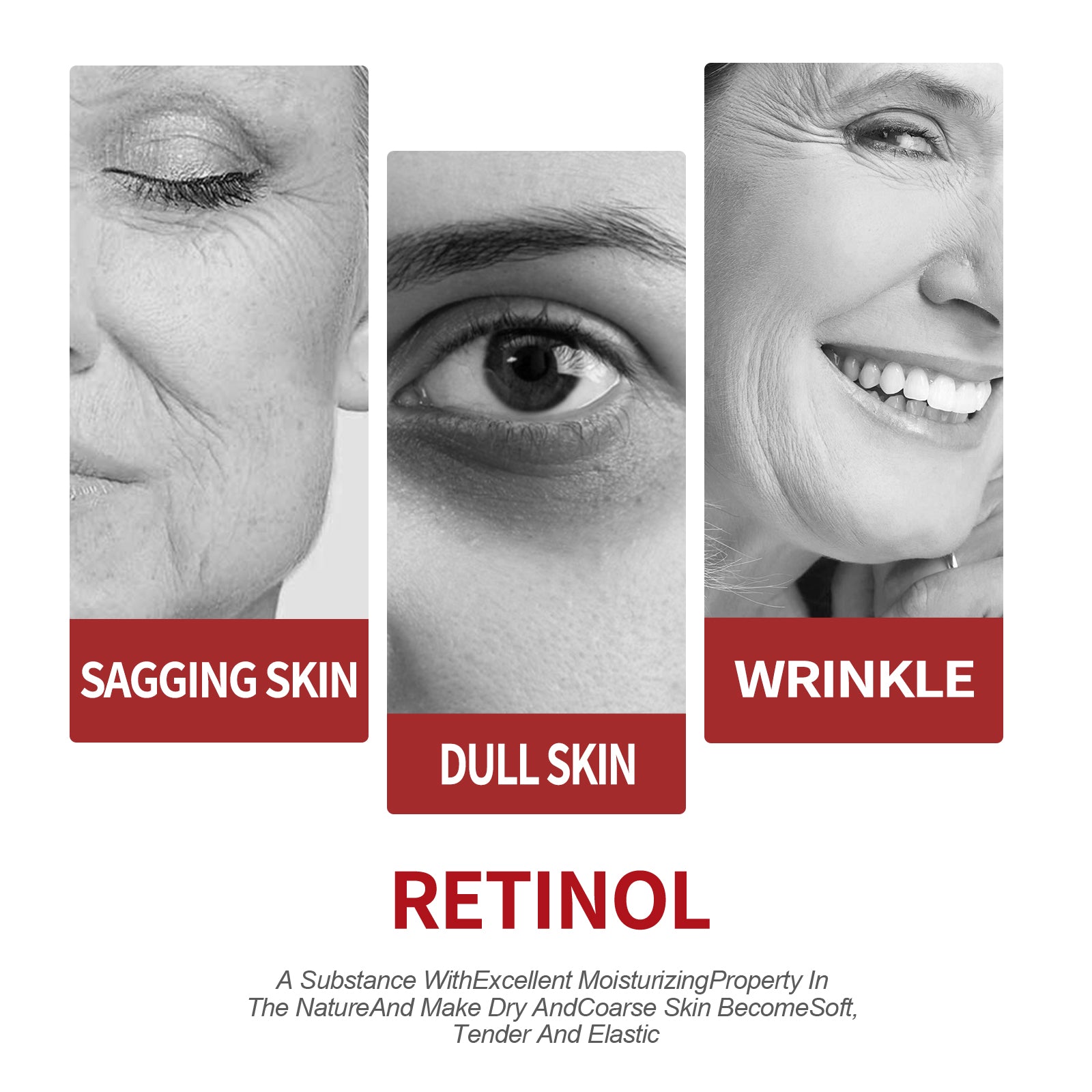 OUHOE Retinol Moisturizing Cream To Reduce Fine Lines, Dark Circles, Moisturize, Tighten Pores And Prevent Aging